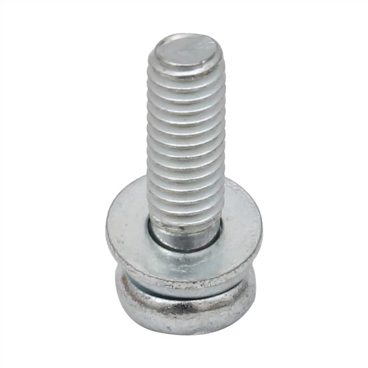 Phillips pan head machine screw with washers